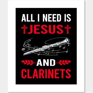 I Need Jesus And Clarinet Posters and Art